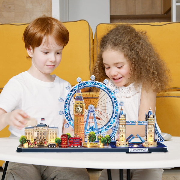 Фото - 3D пазлы Cubic Fun CITYLINE с LED подсветкой Лондон (L532h)