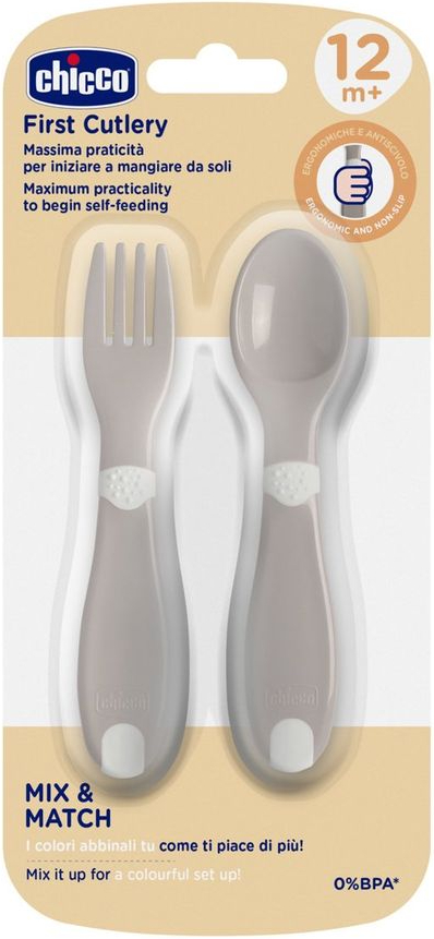 Фото - Набор детских столовых приборов для малыша Chicco First Cutlery 12М+ (16101.35)