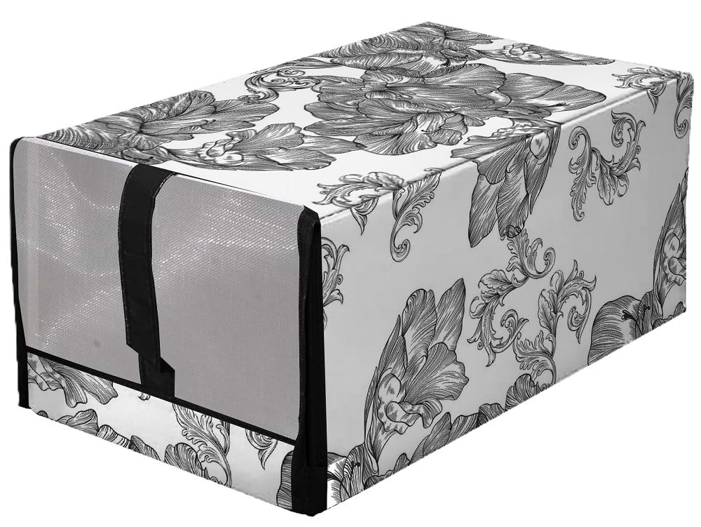 Корзина для хранения Idea Home NPA-01 ткан. с/кр д/обувь Anthracite Flowers