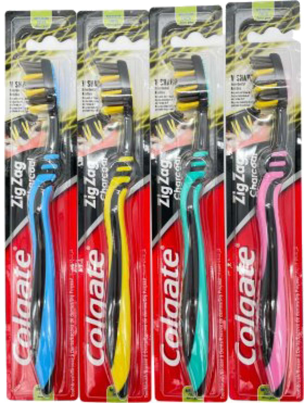 Фото - Зубна щітка Colgate Зіг Заг Деревне вугілля в асортименті (6001067157182)