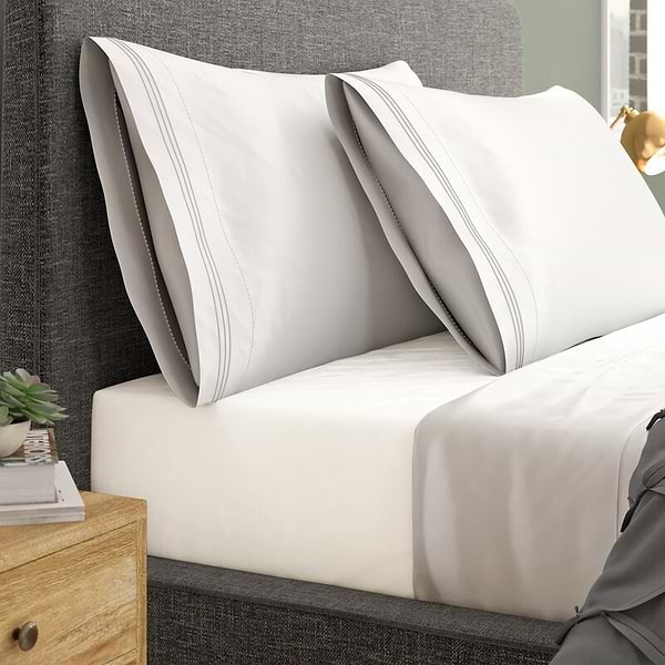 Фото - Простынь односпальная Zastelli на резинке Бязь элит 90х200+20 см Белая (16700)