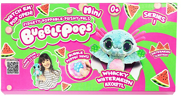 Фото - Мягкая игрушка животное Bubble Pops Арбузный аксолотль (2402005/9)