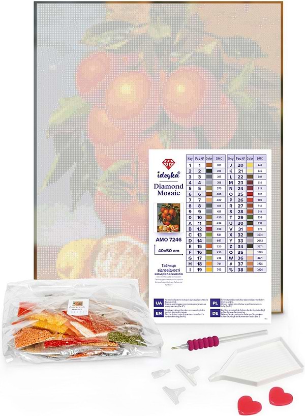 Фото - Алмазний живопис Ideyka Симфонія кольорів 40х50 см (AMO8047)