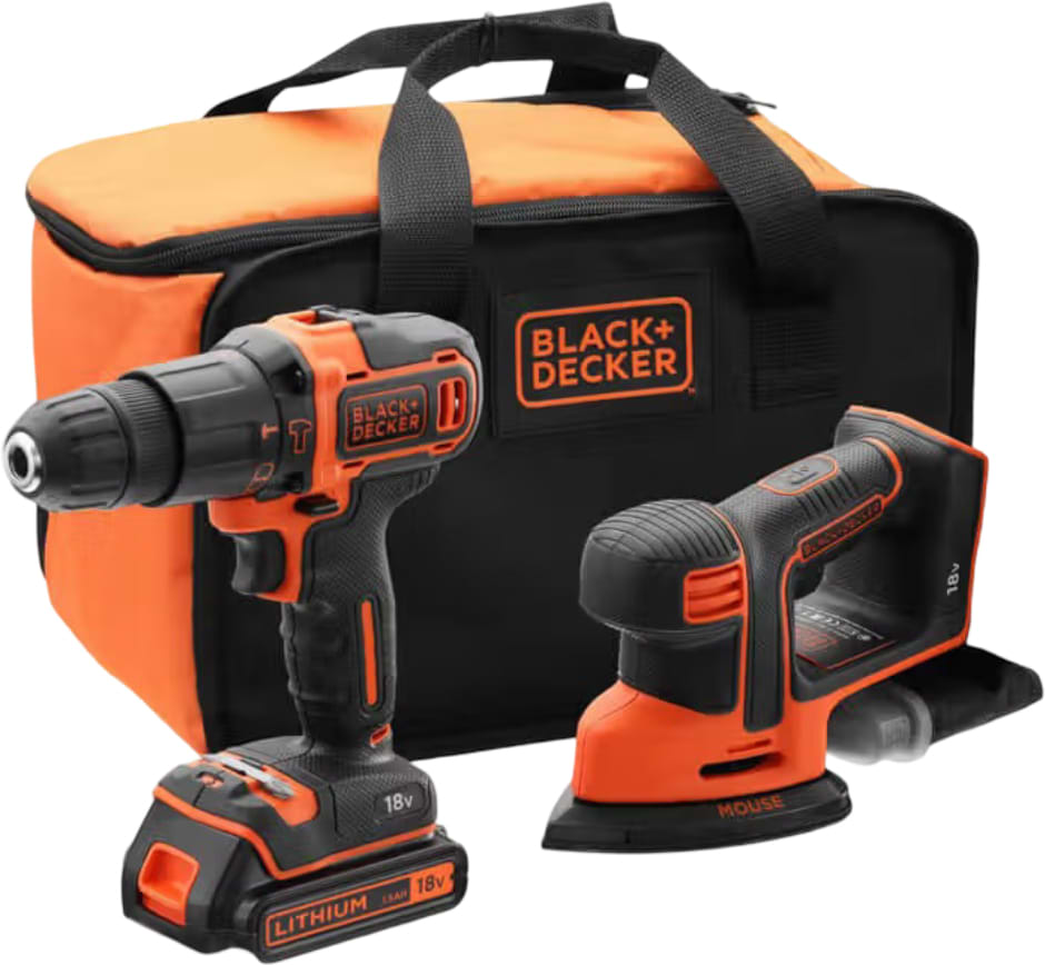 Набір електроінструментів Black&Decker 18 В XR Li-lon (BCK23S1S)