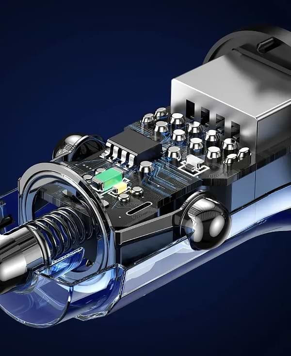 Фото - Автомобильное зарядное устройство Usams CC16215 W USB та USB Black