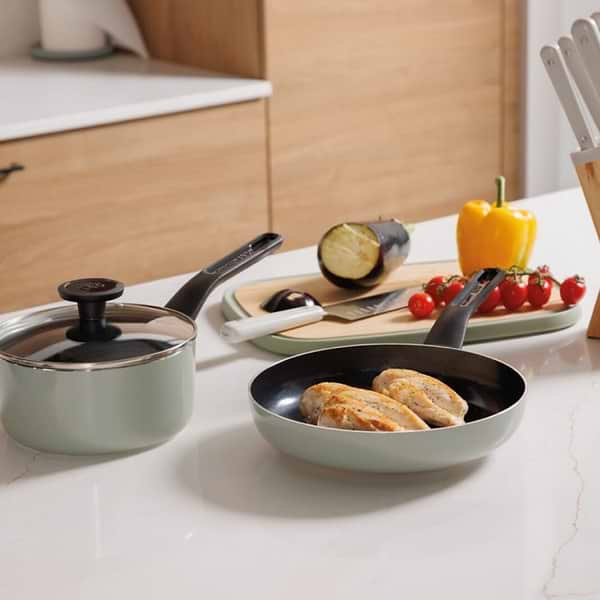 Фото - Набор посуды Berghoff 3950636 LEO Glints Sage 7 пр.