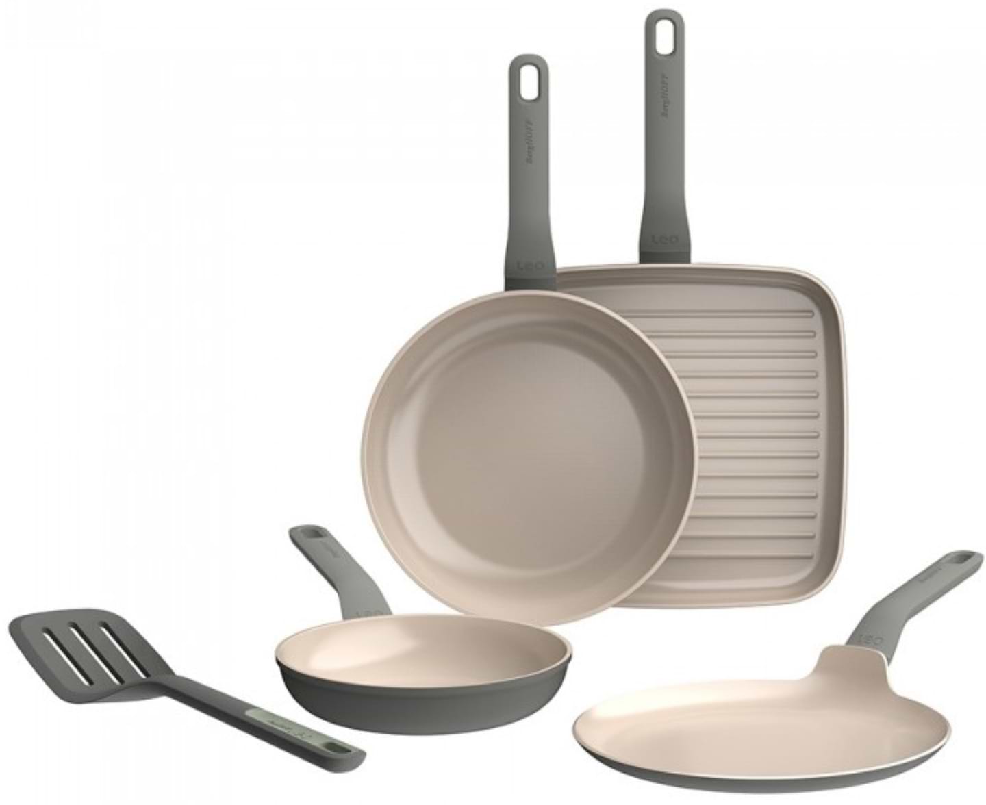 Набір сковорідок Berghoff 3950442 LEO Balance Moonmist 4 шт. - Фото 1