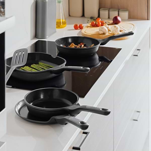 Фото - Набор сковород Berghoff 3950601 LEO STONE+ 4 пр.