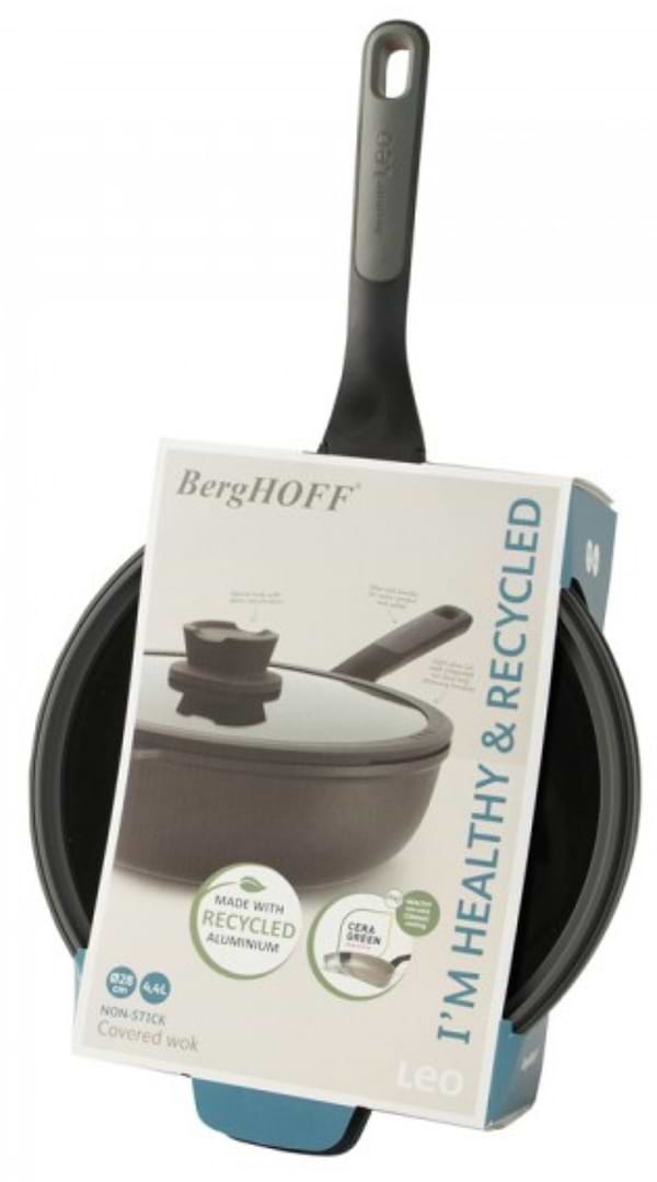 Фото - Сковорода ВОК Berghoff 3950596 LEO STONE+ 28 см