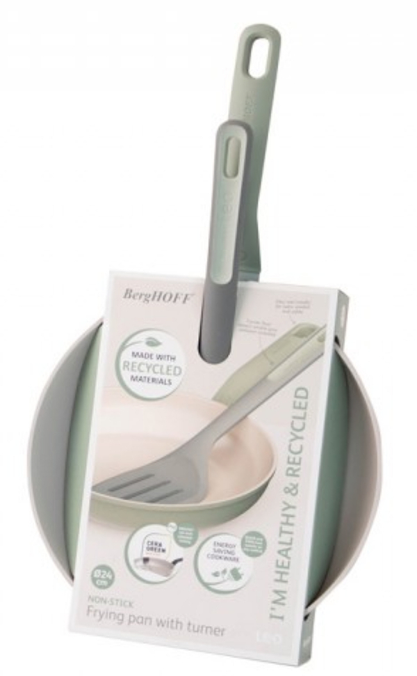 Фото - Сковорода універсальна Berghoff 3950464 LEO BALANCE Sage +лопатка 24 см