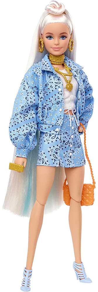 Фото - Кукла Barbie Экстра блондинка с пучком на распущенных волосах (HHN08)