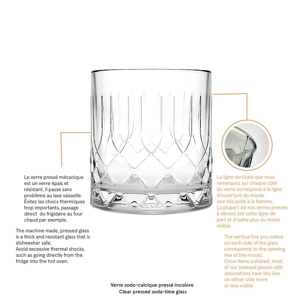 Фото - Стакан для віскі La Rochere 648101 CHICAGO 340 мл