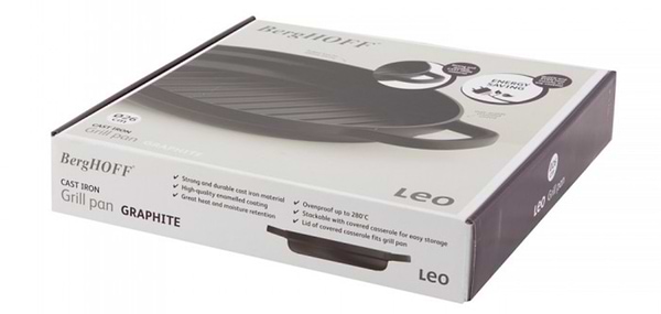 Фото - Сковорода гриль Berghoff 3950467 LEO GRAPHITE 26 см