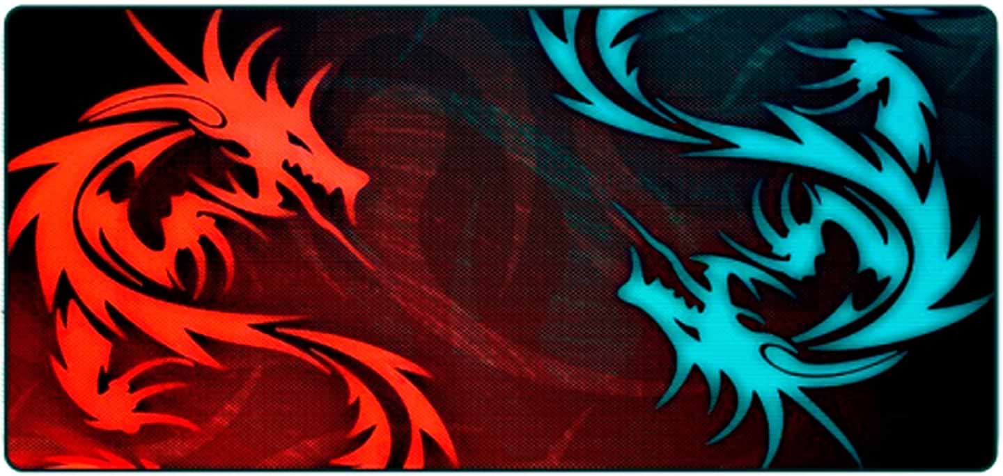 Коврик для мыши игровой Voltronic Red and Blue Dragons (RBD300-700) - Фото 1