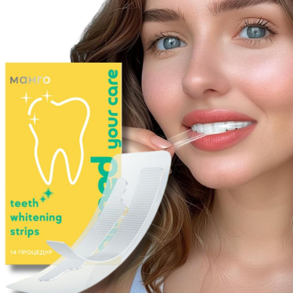 Фото - Отбеливающие полоски для зубов AIMED Teeth Whitening Strips 28 шт на 14 процедур вкус манго (AI-TWS28_mango)