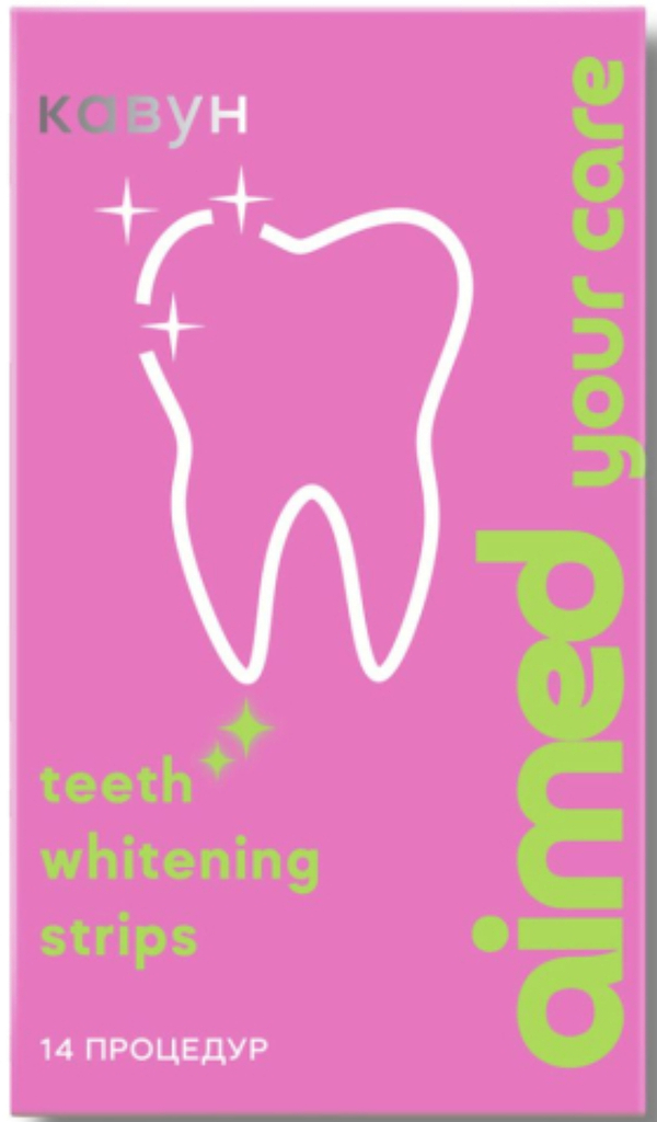 Фото - Відбілюючі смужки для зубів AIMED Teeth Whitening Strips 28 шт на 14 процедур смак кавун (AI-TWS28_wtm) Фото - Відбілюючі смужки для зубів AIMED Teeth Whitening Strips 28 шт на 14 процедур смак кавун (AI-TWS28_wtm)