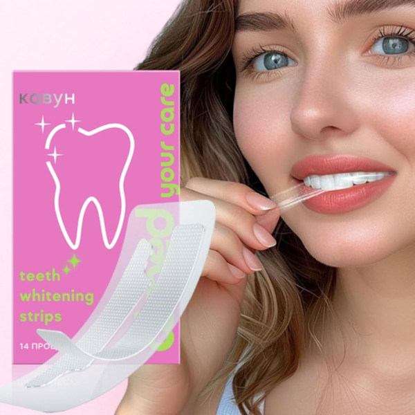 Фото - Відбілюючі смужки для зубів AIMED Teeth Whitening Strips 28 шт на 14 процедур смак кавун (AI-TWS28_wtm)