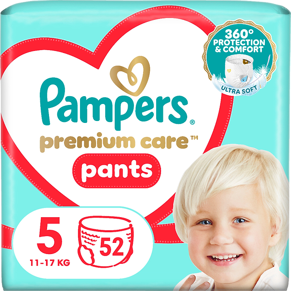 Фото - Одноразовые подгузники-трусики Pampers Premium Care Pants Размер 5 (11-17 кг) 52 шт. (80836070)