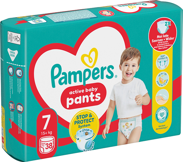 Фото - Одноразовые подгузники-трусики Pampers Active Baby Pants Размер 7 (15+ кг) 38 шт. (80815111)