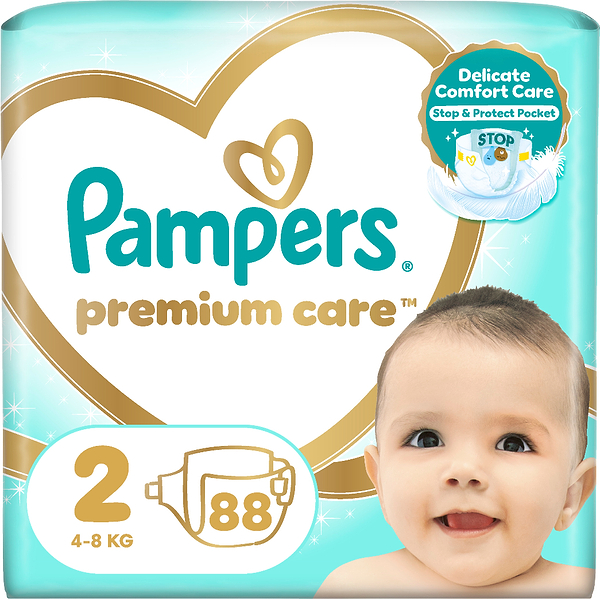 Фото - Одноразовые подгузники Pampers Premium Care Размер 2 (4-8 кг), 88 шт. (80840932)