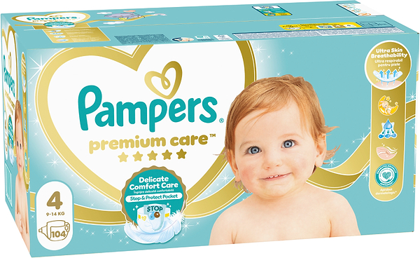 Фото - Одноразовые подгузники Pampers Premium Care Размер 4 (9-14 кг), 104 шт. (80845212)