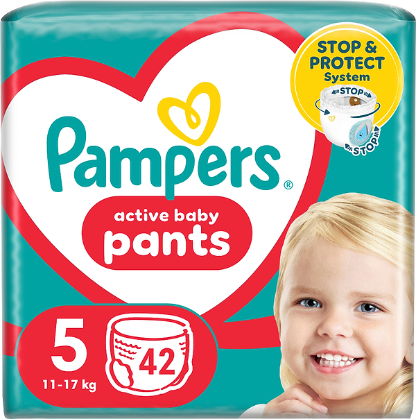 Фото - Одноразовые подгузники-трусики Pampers Active Baby Pants Размер 5 (11-17 кг) 42 шт. (80815156)