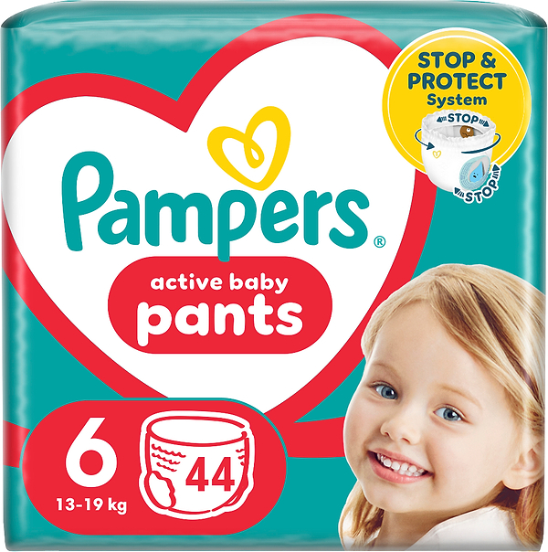 Фото - Одноразовые подгузники-трусики Pampers Active Baby Pants Размер 6 (13-19 кг) 44 шт. (80815113)