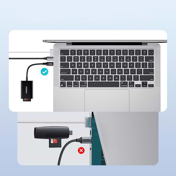 Фото - Кардридер UGREEN CM265 USB-C 3.1 Card Reader for TF/SD Black (35622)