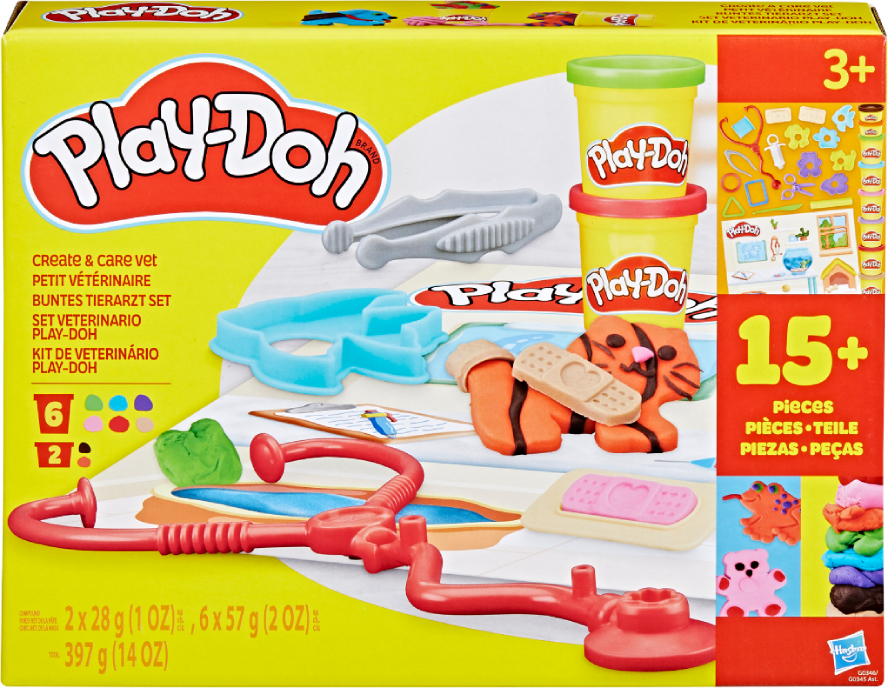 Наборы для лепки Hasbro Play-Doh CREATE AND CARE VET (G0345_G0346)