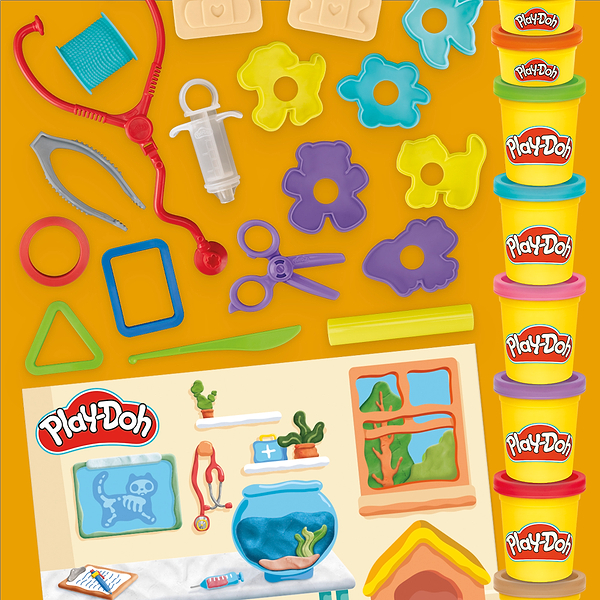Фото - Наборы для лепки Hasbro Play-Doh CREATE AND CARE VET (G0345_G0346)