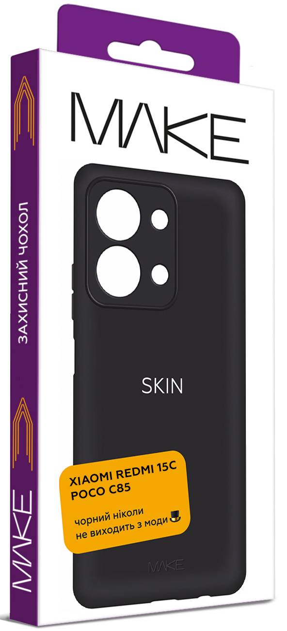 Фото - Чохол для смартфону MAKE Skin for Xiaomi Redmi 15C/Poco C85, Black (MCS-X15CBK)