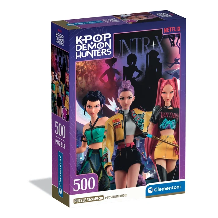 Пазли (8 +) Clementoni Героїні фільму Кепоп- мисливці на демонів 500 ел. (35626)