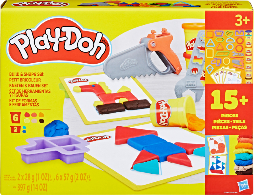 Набори для ліплення Hasbro Play-Doh BUILD AND SHAPE SET (G0345_G0347)