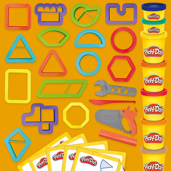 Фото - Наборы для лепки Hasbro Play-Doh BUILD AND SHAPE SET (G0345_G0347)