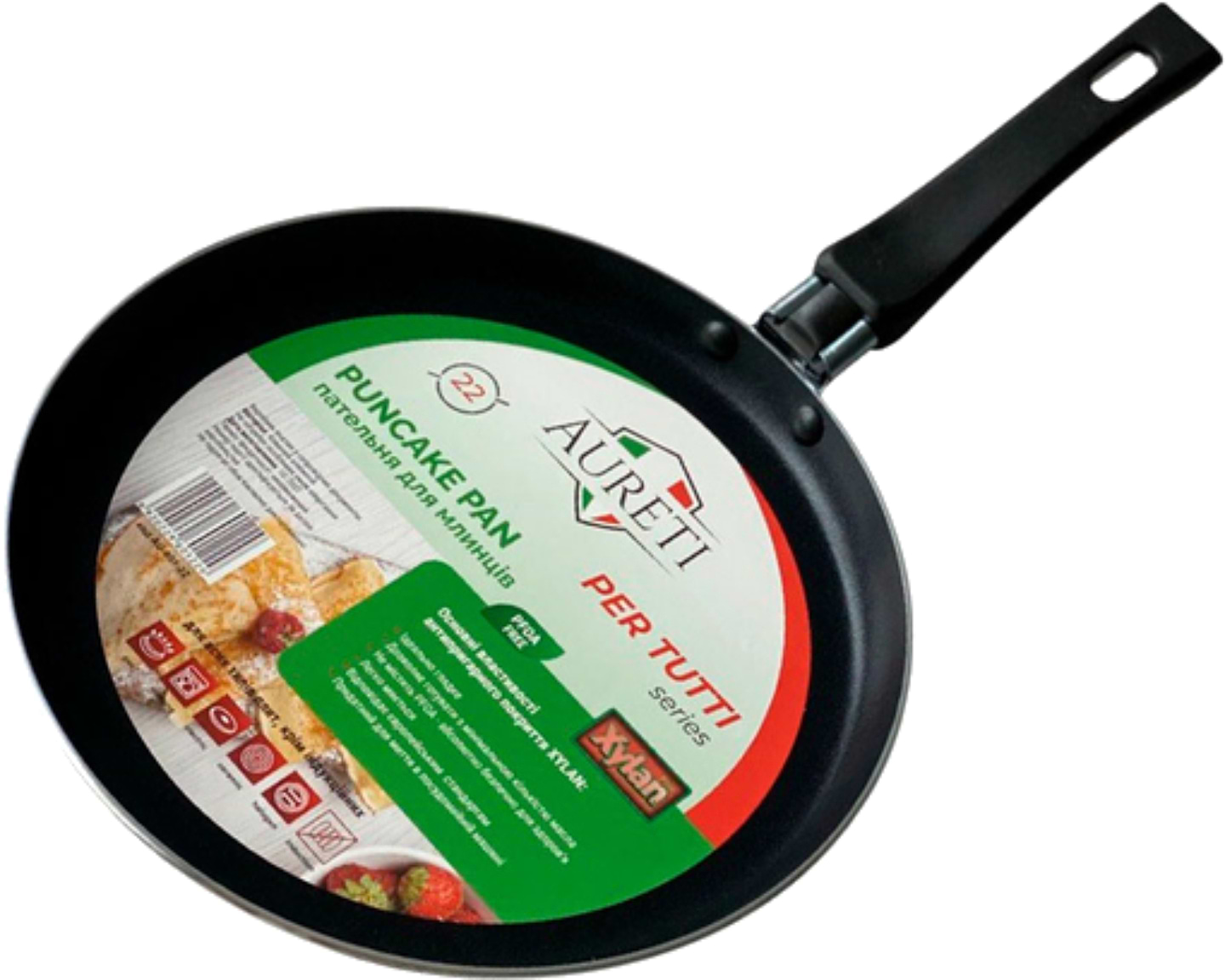 Сковорода для млинців Aureti 20 см LD01-20 (AU-602-20)