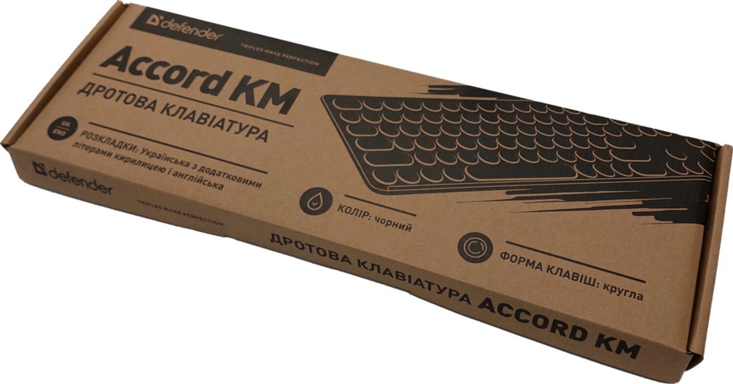 Фото - Клавіатура дротова Defender Accord KM UA (450250)