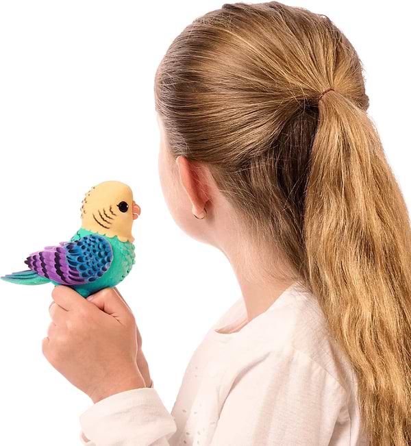 Фото - Інтерактивна іграшка Moose хвилястий папужка Інді в клітці (26691)