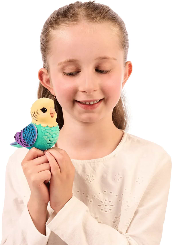 Фото - Інтерактивна іграшка Moose хвилястий папужка Інді в клітці (26691)