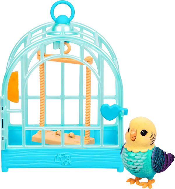 Фото - Інтерактивна іграшка Moose хвилястий папужка Інді в клітці (26691)