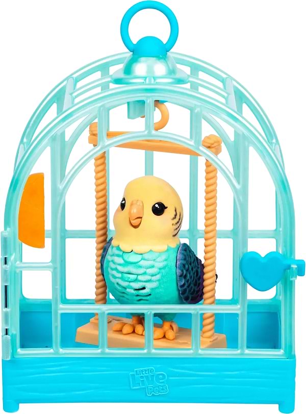 Фото - Інтерактивна іграшка Moose хвилястий папужка Інді в клітці (26691)