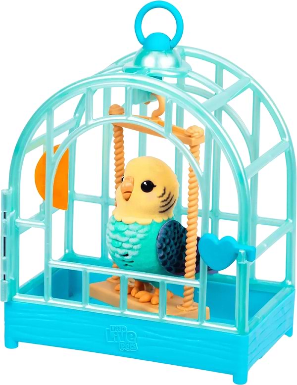 Фото - Інтерактивна іграшка Moose хвилястий папужка Інді в клітці (26691)