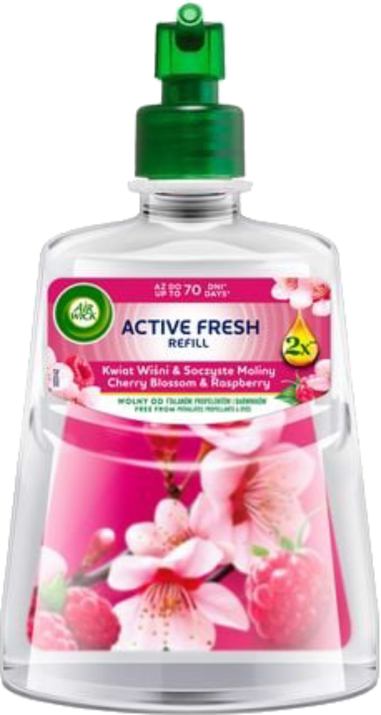 Купити Змінний балон до освіжувача повітря Air Wick Цвіт вишні та свіжість малини 228 мл - Фото 1 Змінний балон до освіжувача повітря Air Wick Цвіт вишні та свіжість малини 228 мл - Фото 1