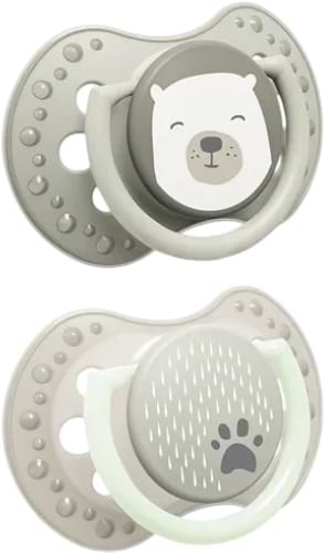 Ортодонтическая пустышка Lovi 0-6 мес. 2 шт. Buddy bear (22/863_new) - Фото 1