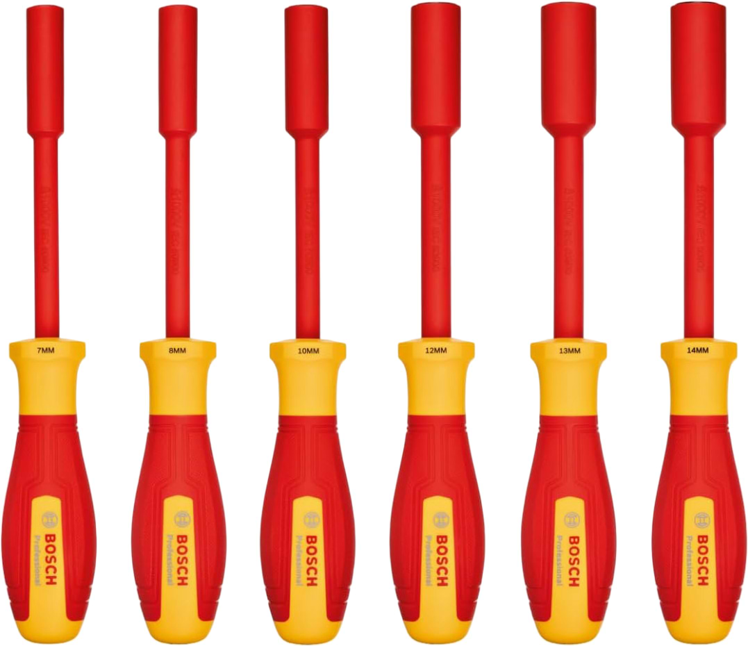 Набор торцевых ключей Bosch Professional 6 шт. VDE (1.600.A02.NF3)