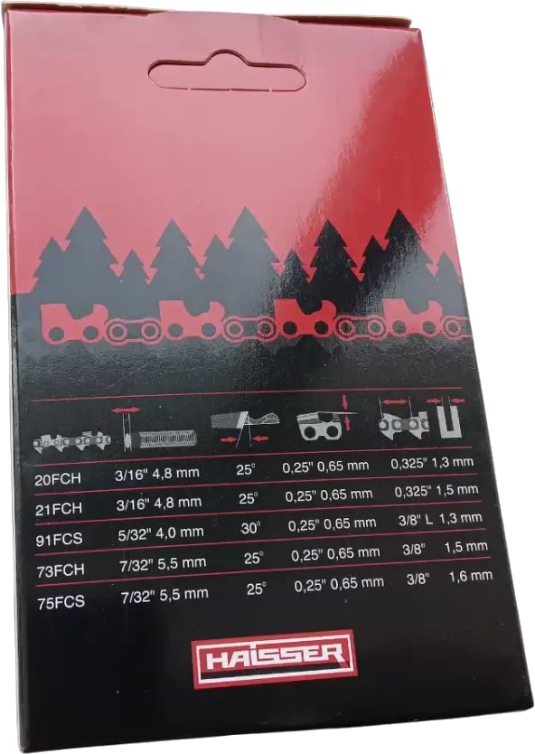 Фото - Цепь для пилы Haisser 20FCH72