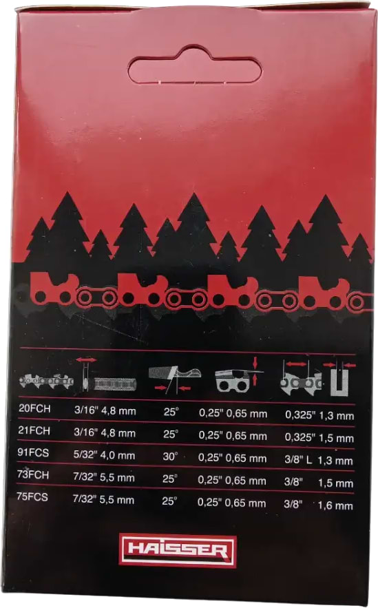 Фото - Цепь для пилы Haisser 21FCH64