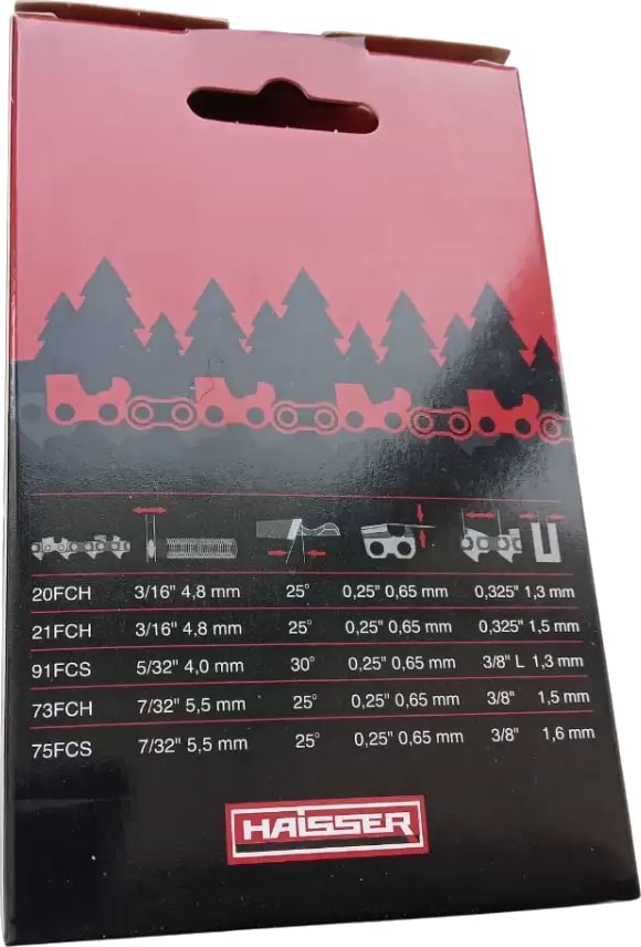 Фото - Цепь для пилы Haisser 91FCS57