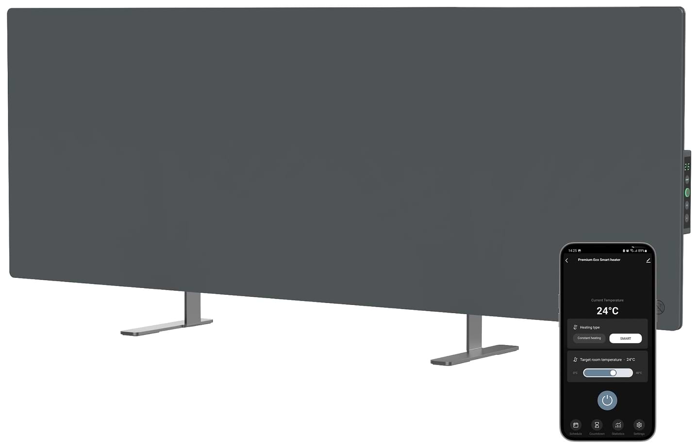 Конвектор AENO Premium Eco Smart GH5S LED Grey (AGH0005S) - Фото 1