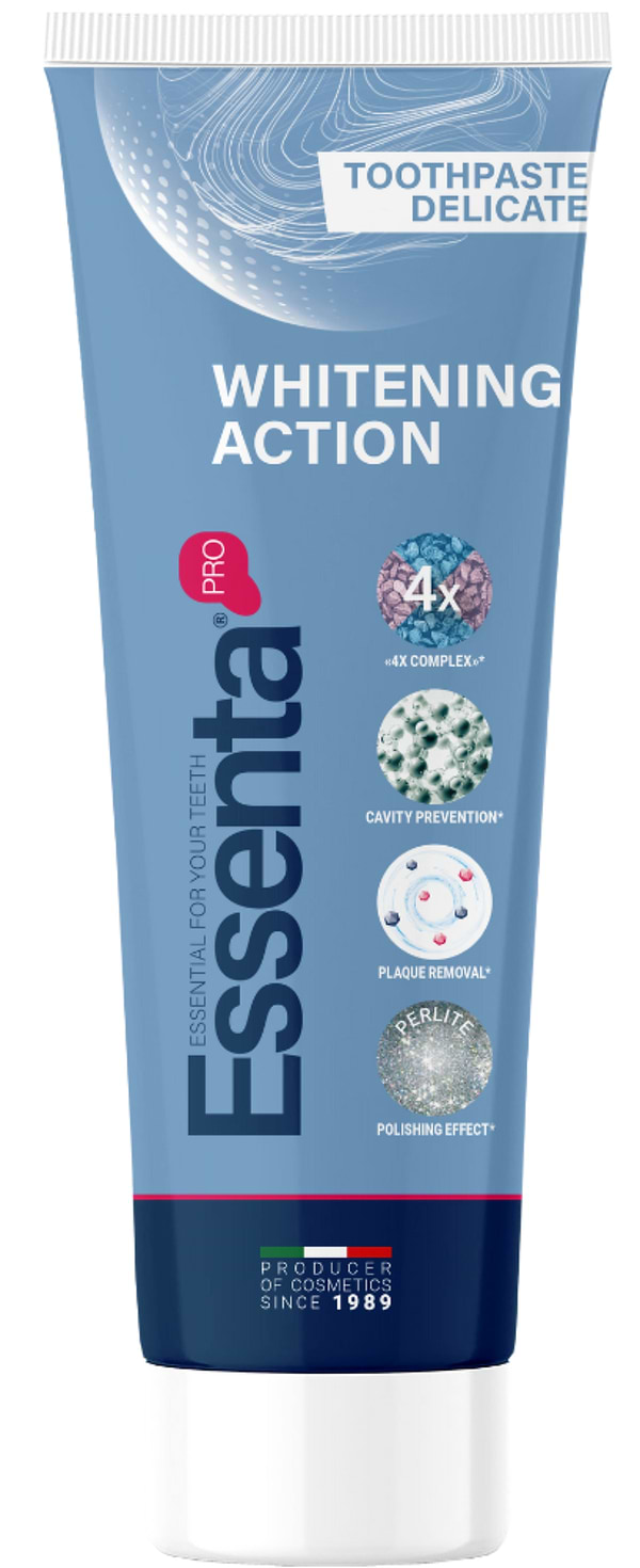 Фото - Зубна паста Essenta Pro Whitening Action 75 мл (8031447500060)