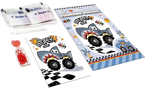 Фото - Алмазная живопись Ideyka Машина-акула 15x20 см (AMV1230)